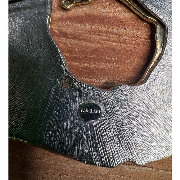 Vintage Parklane Large Gold-Tone Abstract Modernist Brooch - Picture 3 of 4